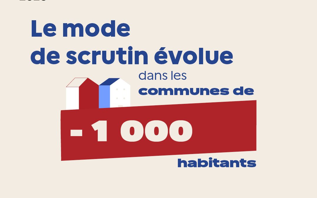 Municipales 2026 – Changement pour les communes de moins de 1000 habitants