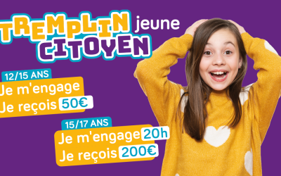 Tremplin Jeune Citoyen 2026 : Réouverture du dispositif aux 18-21 ans et nouvelles modalités