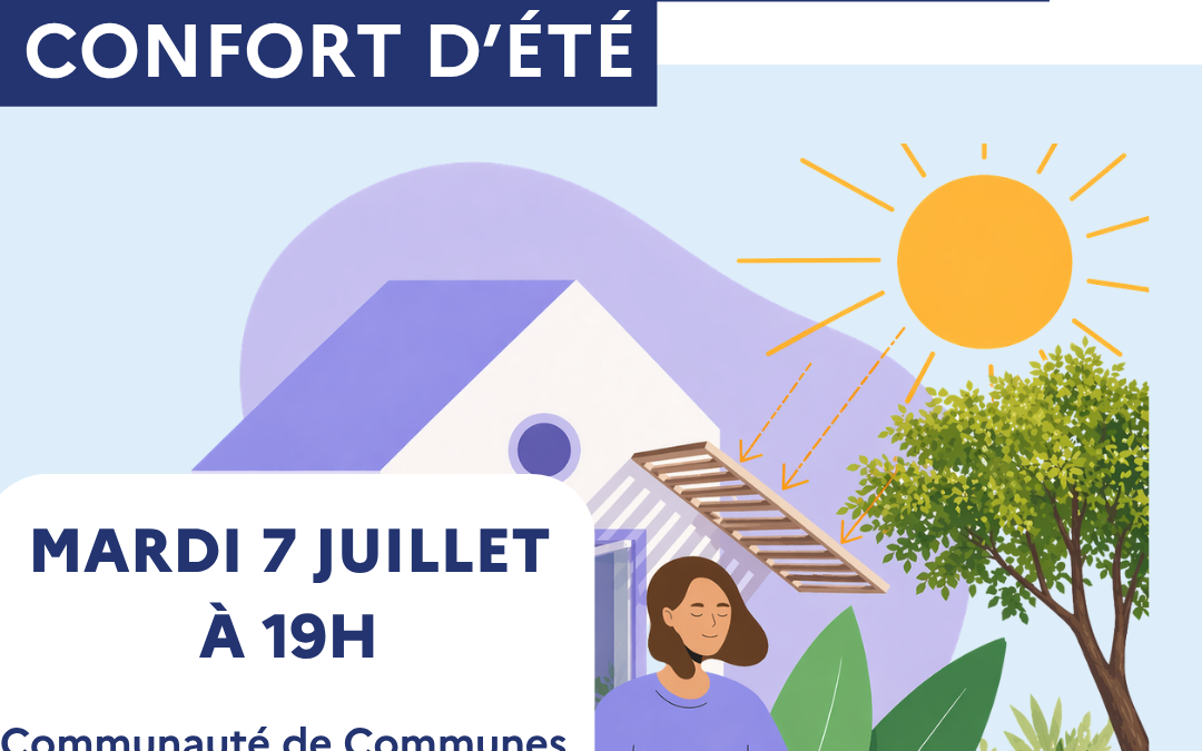 Réunion d&rsquo;information « Confort d&rsquo;été » – Mardi 7 juillet | 19h ALEC